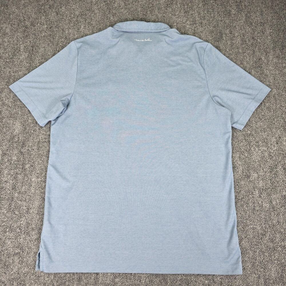 Travis Mathew Shirt Mens XL Blue Polo Pima Cotton Golf Active Casual Performance - Picture 4 of 16